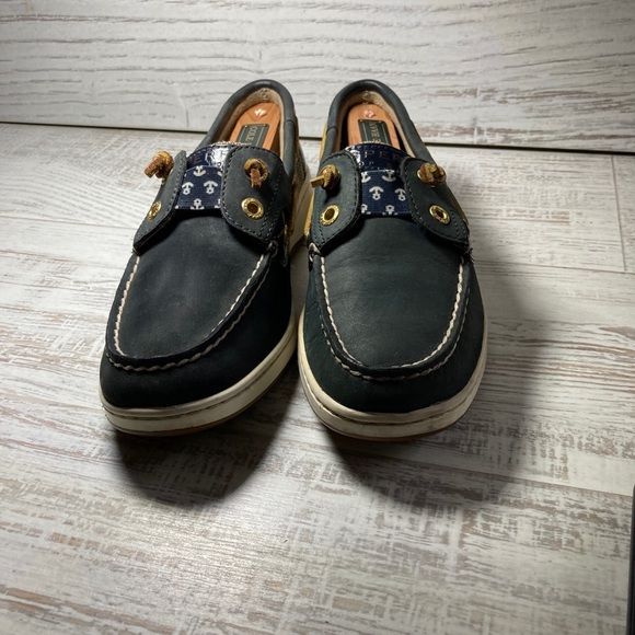 Sperry top sider two eye boat shoes Women’s Size 5 M Blue 955-0906 B-14. - Picture 4 of 8